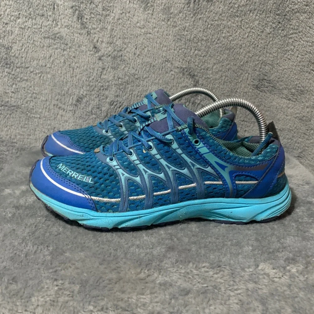 Merrell Mix Master Move Glide 2 Womens Blue Trail Running Shoes J57166 Size 9.5